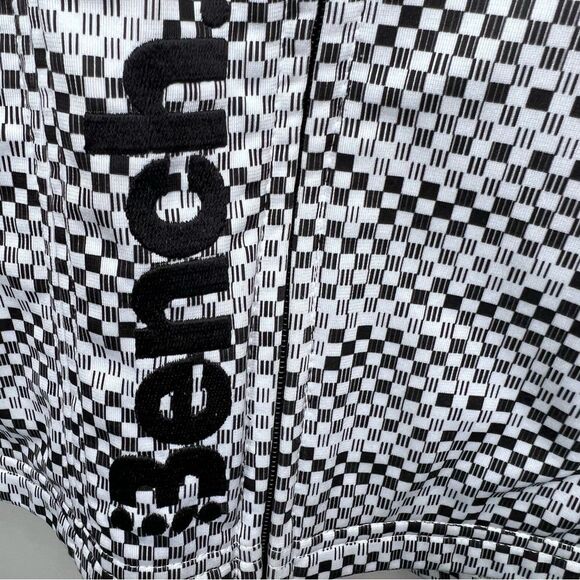 Bench Black & White Checkered Zip Up Sweater Size M - Picture 6 of 10